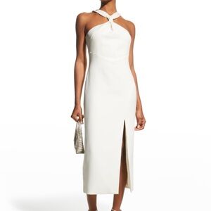 Likely Avie Midi Halter Slit Dress